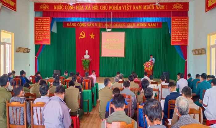 Xã Ea Hiao tổng kết công tác quốc phòng - An ninh năm 2021 và triển khai phương hướng nhiệm vụ năm 2022